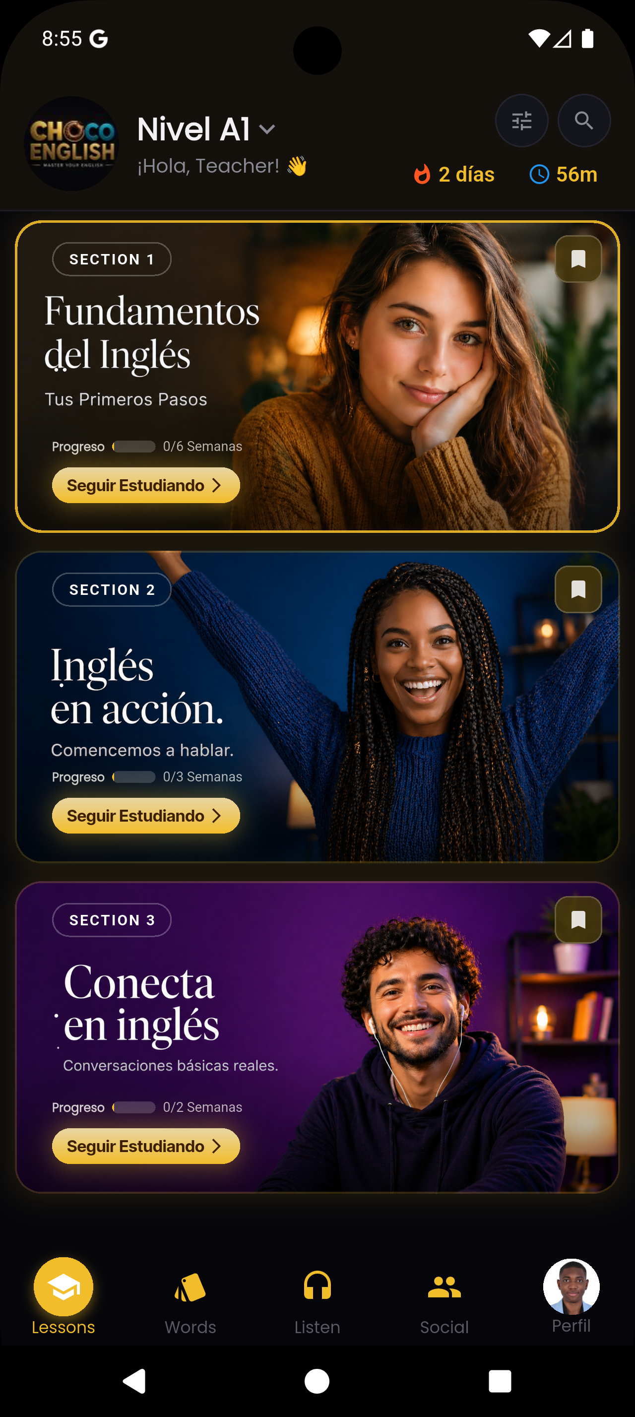 App Choco English