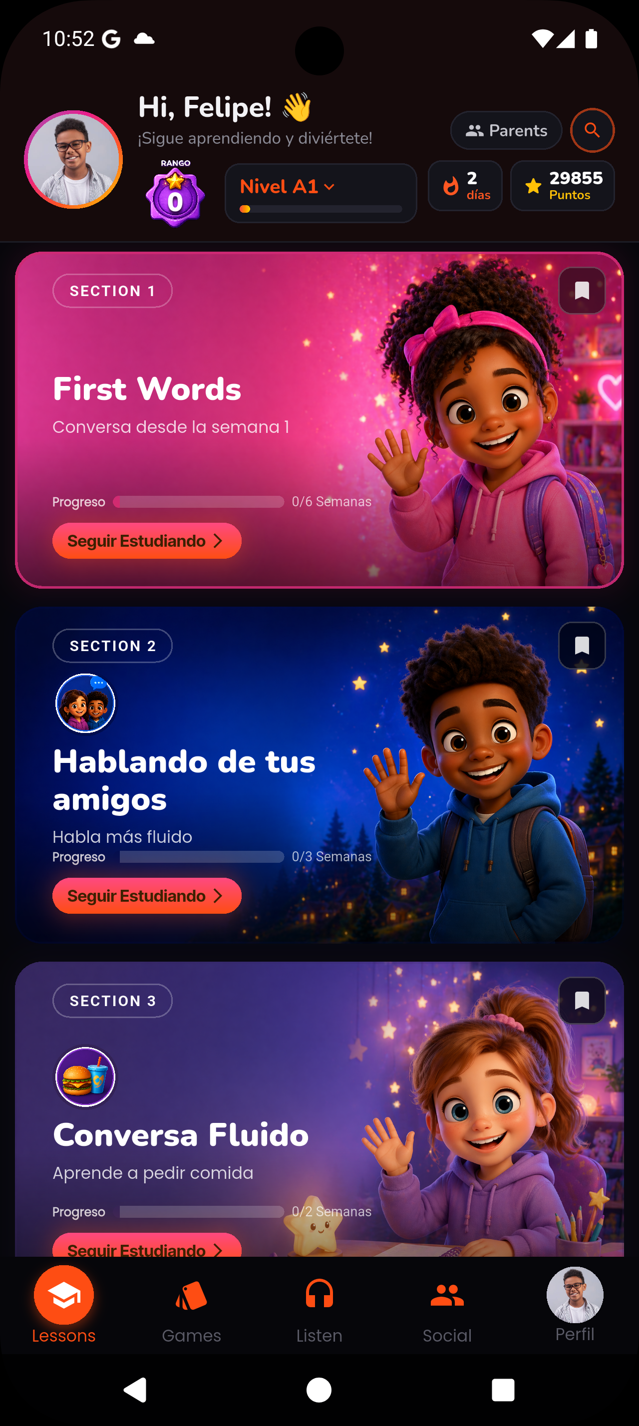 App Choco English