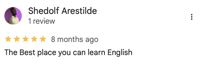 Student review screenshot from the Choco learning ecosystem