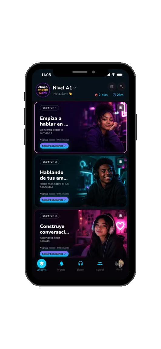 Choco learning app interface preview 4