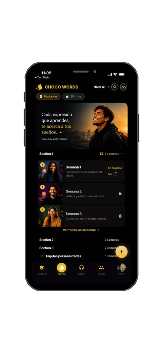 Choco learning app interface preview 6